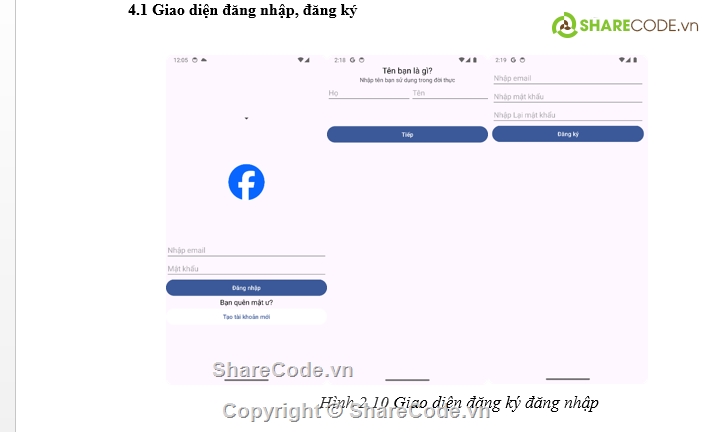 Code đồ án,đồ án android,facebook,android studio,full báo cáo,mã nguồn mạng xã hội